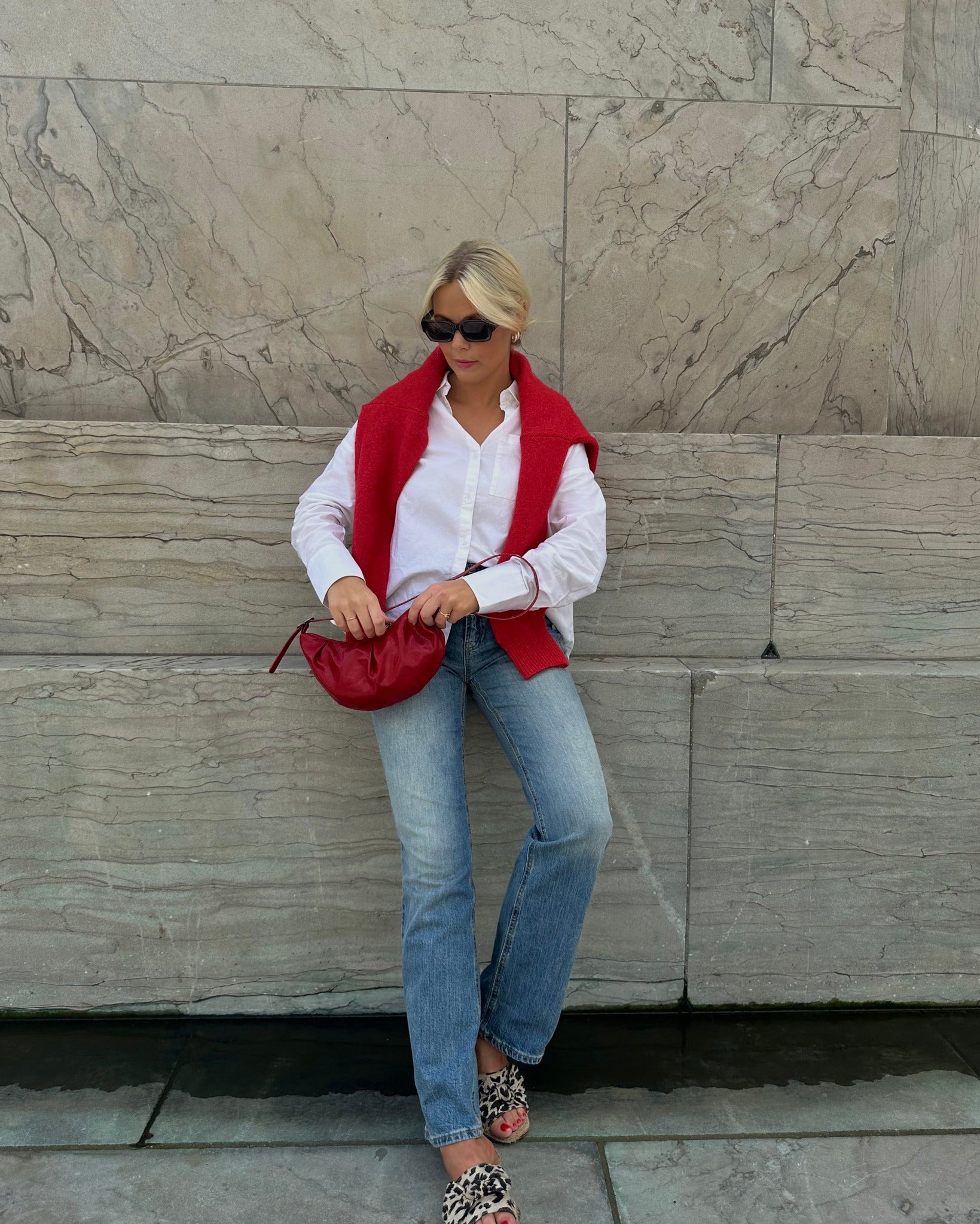 VMTESSA Straight Jeans - Medium Blue Denim Tinted